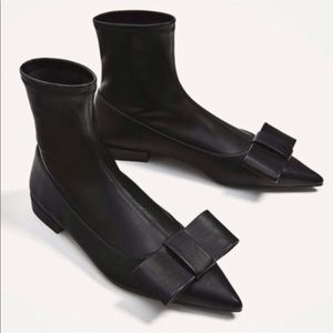 Zara Bow Ankle Boots